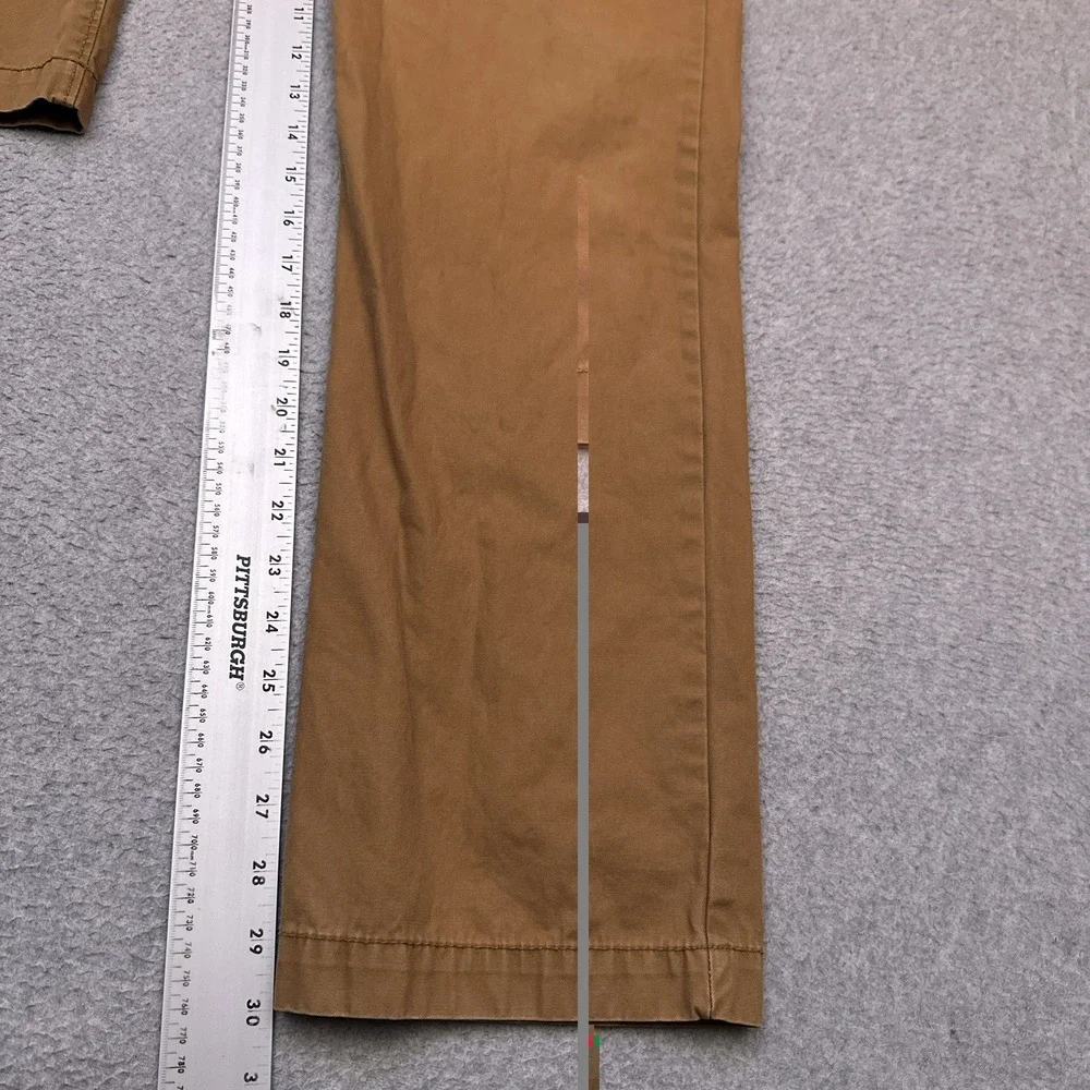 American Eagle Chino Pants Mens 30x30* Brown Original Straight 100% Cotton‎ Golf